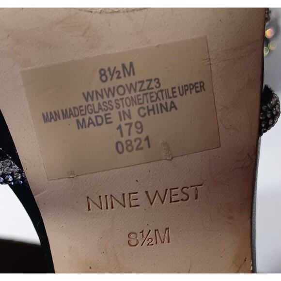 Nine West Wowzz Platform Glam Special Occasion Heels Womens Size 8.5 - Picture 7 of 7